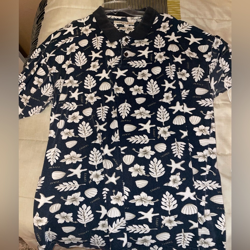 Beach pattern Polo